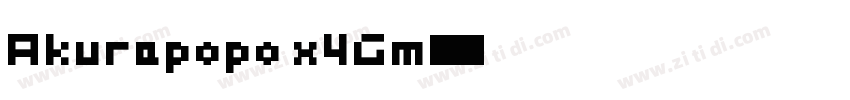 Akurapopo x4Gm字体转换